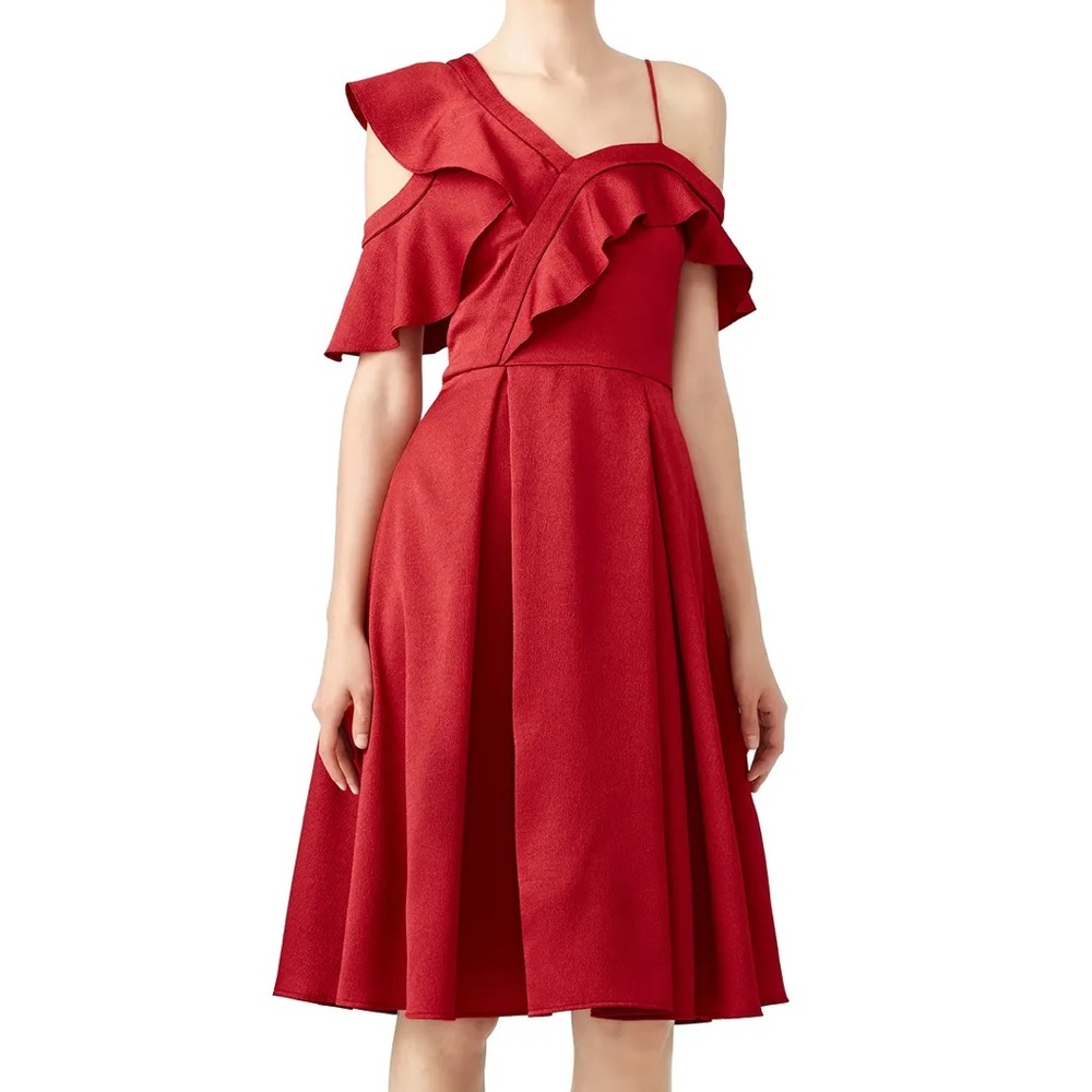 Ruffle Me Red Dress